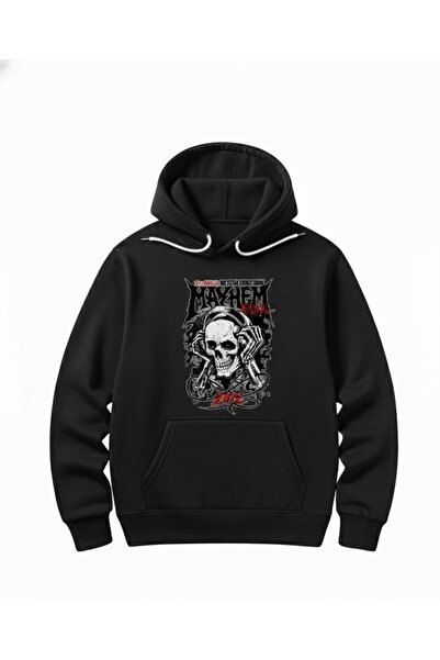 Infire clothing Unisex 0Versize 100% Cotton Printed Hooded Sweatshirt