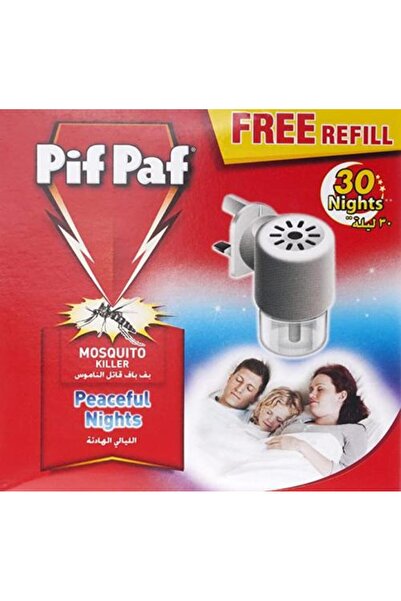 Pif Paf قاتل البعوض لنوم هادئ يدوم حتى 30 ليلة (عبوة إعادة تعبئة)