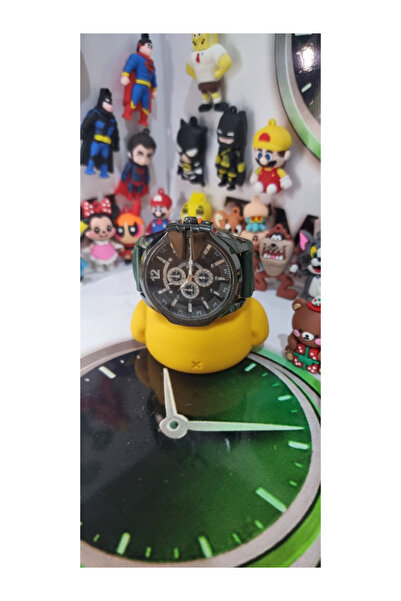 Time&Tech Leather Strap Men's Watch