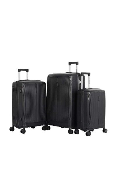 AVIATOR Luxury and complete travel bag set – 3 pieces made of durable, shatterproof polypropylene – modern design