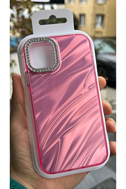 EDELFU iPhone 11 |   Stylish Pink Wave Pattern Phone Case – Cover with Rhines...