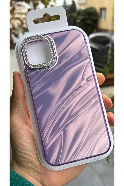 EDELFU iPhone 13 and 14 |   Stylish Purple Wave Pattern Phone Case – Cover wi...