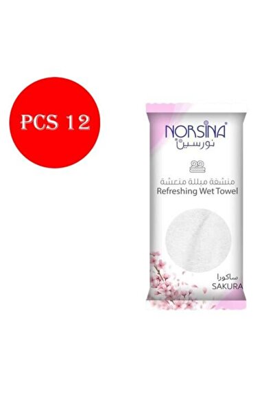 F180 مناديل نورسينا ساكورا المبللة، 12 منديل