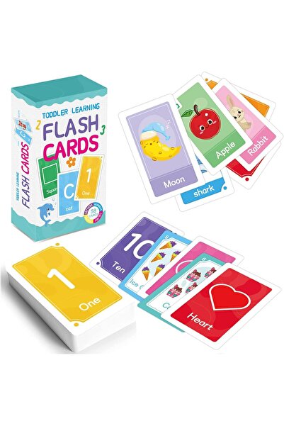 Generic Flash Cards for Kids - 58 Educational Cards