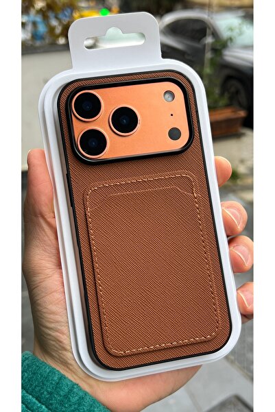 EDELFU iPhone 17 Pro Compatible, Fabric Textured Phone Case with Card Holder – Durable and Long-Lasting Cover