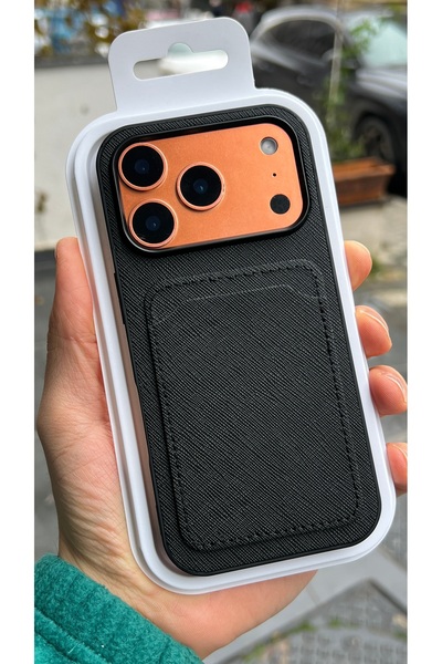 EDELFU iPhone 17 Pro Compatible, Fabric Textured Phone Case with Card Holder ...