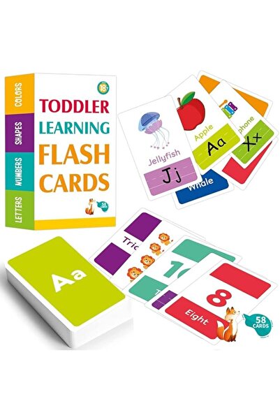 Generic 58 Pieces of Flash Cards for Preschool