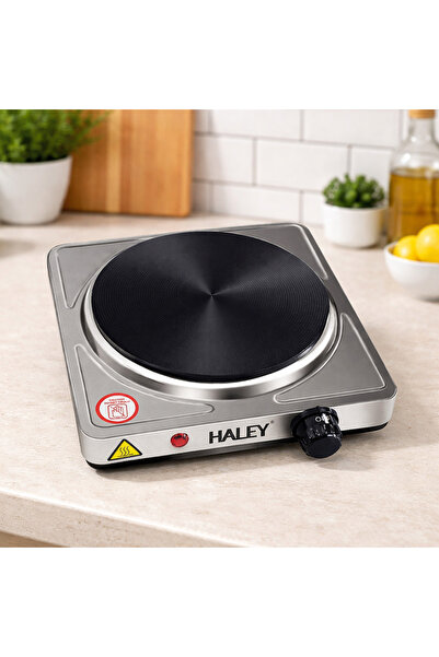 HALEY Portable Stainless Steel Hotplate 1500W, 29 x 8 x 25.8 cm, Ideal for Fast and Efficient Cooking