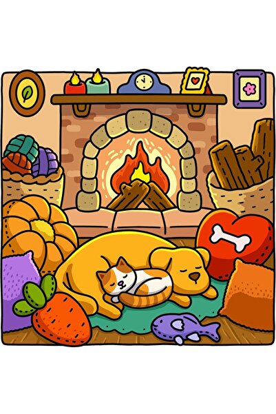 KASTWAVE كتاب تلوين للقطط، 30 صفحة A5، بتصاميم حيوانات لطيفة، لتخفيف التوتر والاسترخاء.