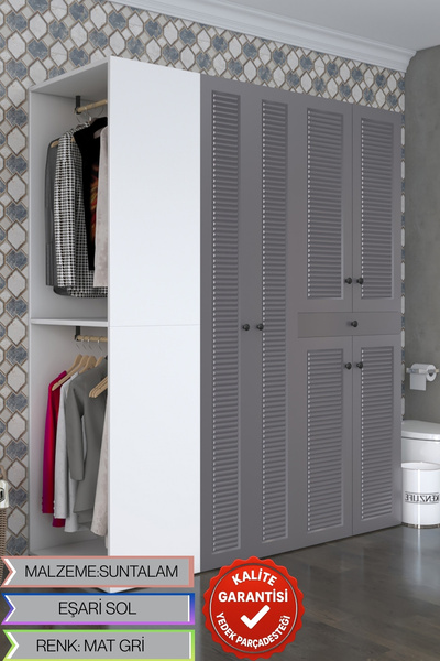 Kenzlife membran çamaşır-kurutma makinesi dolabı ve giysi dolabı çekmeceli eş...