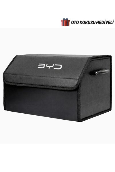 Autowise BYD Marka Logolu Oto Bagaj Organizer Çanta Oto Bagaj Çantası 2 Bölme...