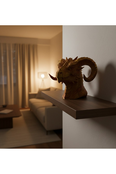 CT STONES Decorative Gold Dragon Statue Collectible Fantastic Design