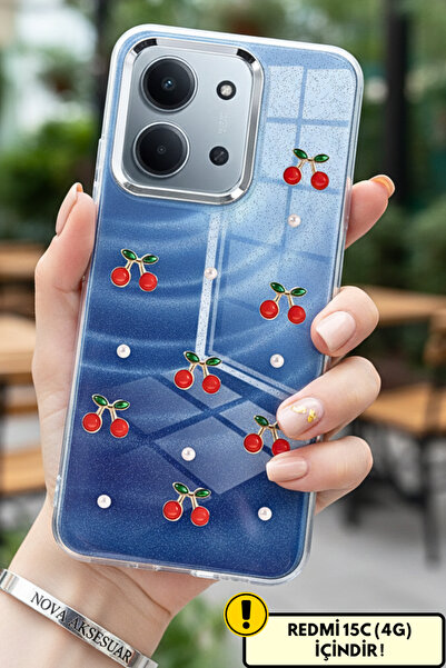 cepmoda Redmi “15C (4g)” Patterned Case 3D Relief Figure Camera Protruding Tr...