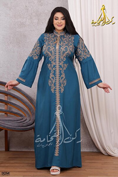 Generies A cotton abaya made from lightweight natural cotton fabric with a be...