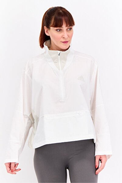 adidas Women Sportswear Fit Long Sleeves Outdoor Jacket, White
