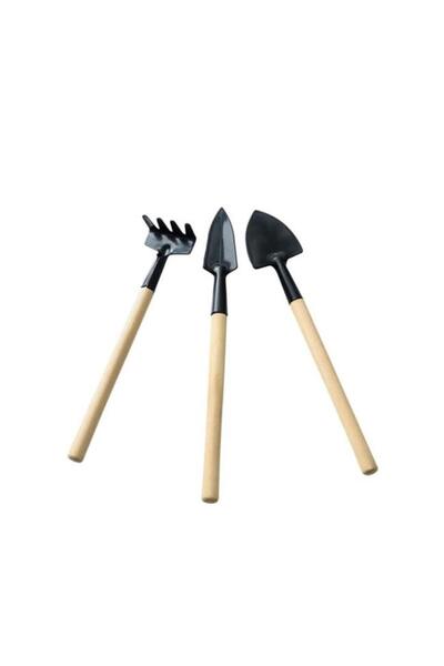 Biyomak ® Yeni Ürün 3 Parça Mini Bitki Hobi Seti - Bahçe Saksı Sukulent Bakım...