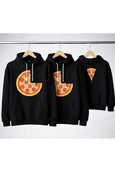 Infire clothing مجموعة بيتزا مطبوع مصنوعة من القطن بنسبة 100% للأم/الأب (المن...