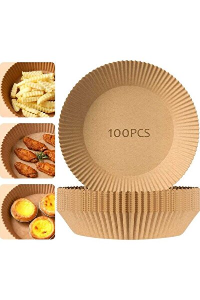 Arabest بطانات ورقية للاستخدام مرة واحدة للقلاية الهوائية، 100 قطعة من ورق الخبز غير اللاصق للقلاية الهوائية، 7.8 بوصة / 20 سم