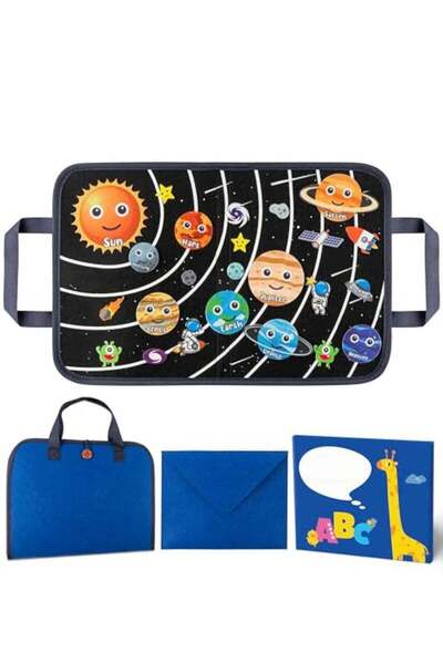 Arabest مجموعة قصصية من 25 قطعة من ألواح اللباد للسفر إلى الفضاء الخارجي، لوح لباد محمول لسرد قصص الكون والنظام الشمسي