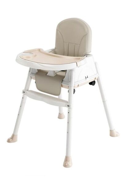 Arabest كرسي طعام، كرسي طعام للأطفال، كرسي طعام قابل للطي متعدد الوظائف، قابل للتعديل بحرية، أبيض