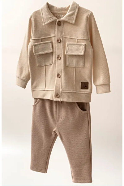 STRAWBABY Baby Boy Winter Set with Pocket Jacket for 9-12-18-24-36 Months