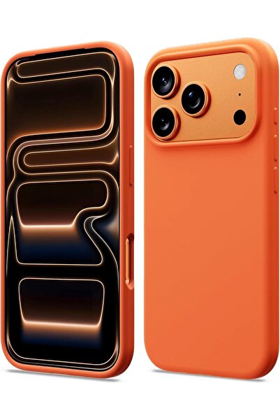 HYX Case for iPhone 17 Pro Orange Cover Slim Fit Soft Back TPU Flexible Silic...