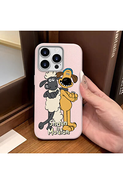 ucuc جراب سيليكون متوافق مع هاتف iPhone 14 Pro Max، مصنوع من الجلد الوردي، يح...