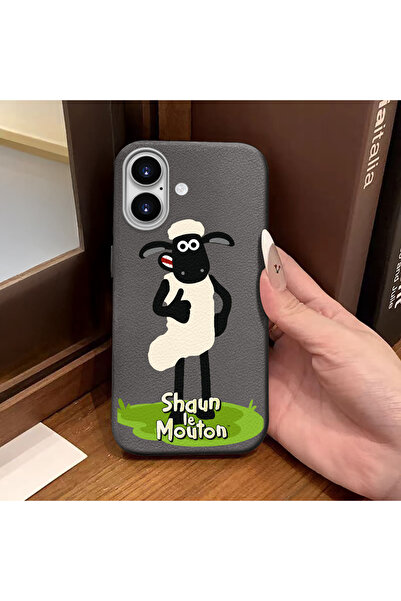 ucuc جراب سيليكون رمادي اللون متوافق مع آيفون 16، يحمي الكاميرا ويماور الصدمات