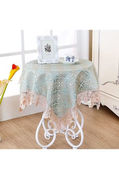 Generic Embroidered Lace Table Cloth Square Mat 130 x 130 Table Cover