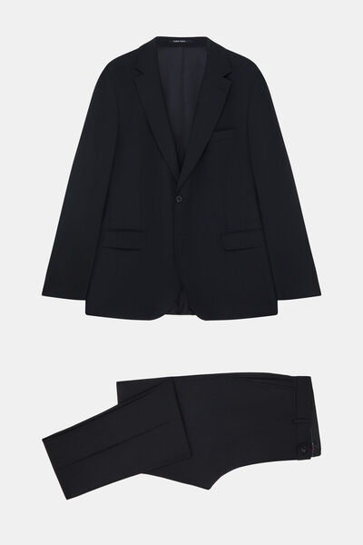 W Collection Black Buttoned Suit