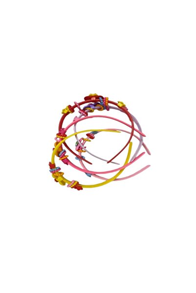 JML1 Plastic Hairband for Girls, Various Models, 15 cm, 12/set