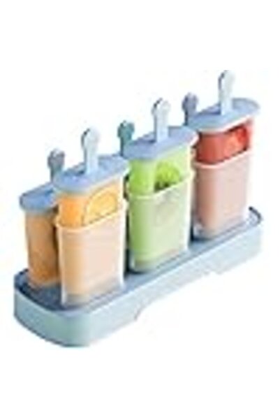 Arabest Popsicle Molds Set 6 Pieces Ice Popsicle Maker-BPA Free,Easy-Release Ice Pop Molds,Homemade Ice Crea