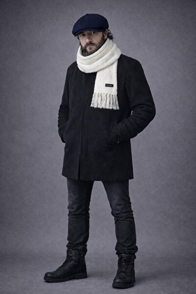 kuru Trend Men's British Style Woolen Cap Hat & Thessaloniki Knitted Tassel S...