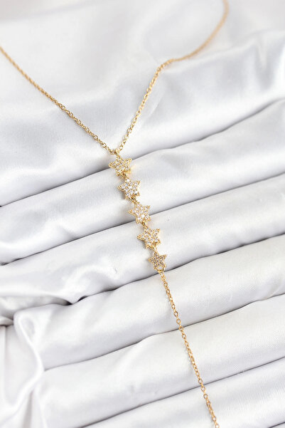 shopwave 316L Steel Chain Gold Color Star Model Y Necklace - Tj-Bko10660