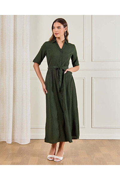 REDTAG Women Green Casual Dress