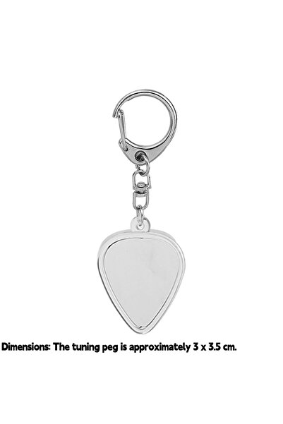 Choice 5 قطع من ريش الجيتار، 3 × 3.5 سم، سلسلة مفاتيح، حافظة ريش شفافة، حافظة...