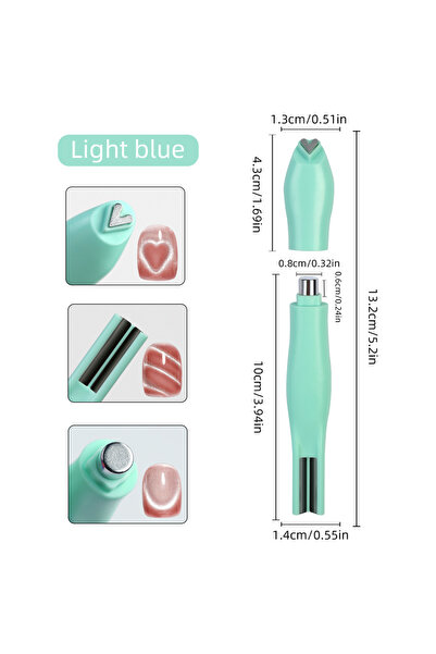 Choice قلم مغناطيسي متعدد الوظائف 6 في 1 أخضر اللون، على شكل نجمة خماسية وعين...