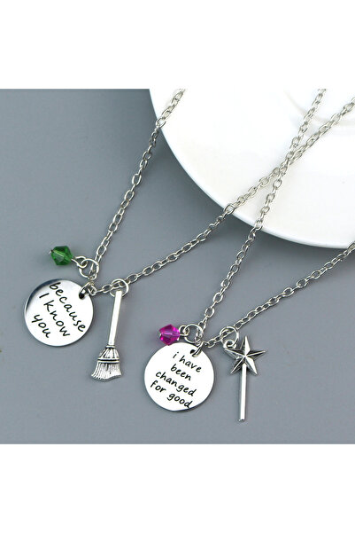 Choice قلادة الصداقة N1201 مستوحاة من مسرحية ويكد الموسيقية، إلفابا وغاليندا،...