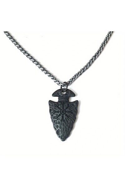 Choice قلادة سوداء بتصميم رمح قرصان فايكنغ عتيق، إكسسوارات عصرية بأسلوب البان...
