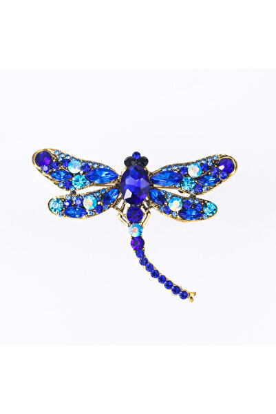 Choice XD8295-4 بروشات أنيقة بتصميم اليعسوب، دبابيس حشرات رائعة من الكريستال ...