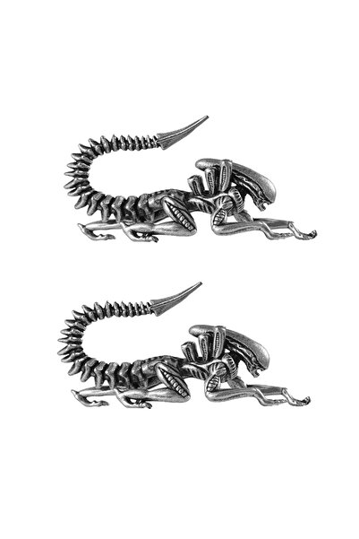 Choice Animal Ears Earrings 2PCS Silver Alien 1-2PCS Animal/Three Snakes/Robo...