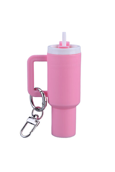 Choice Pink 1pc 6-1pcs Creative Mini Cup Keychain Pendant Chapstick Holder Fu...