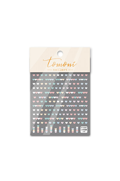 NAILFYOU T-1124 5D Embossed Macaron Heart Decal Rainbow High Quality Nail Art...