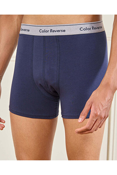 REDTAG طقم سراويل داخلية رجالية باللونين الكحلي والرمادي (عبوة من قطعتين)