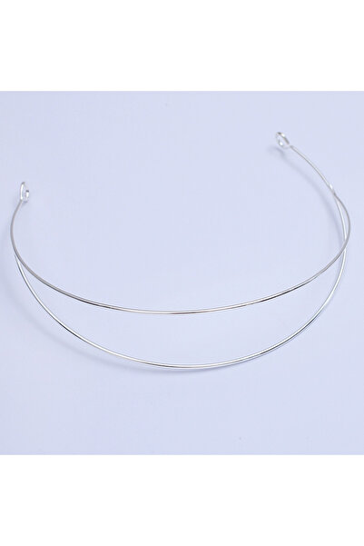 Choice Dia15cm Wire1.7mm Silver Color 3pcs Metal Hairband Two-line Bride Crow...