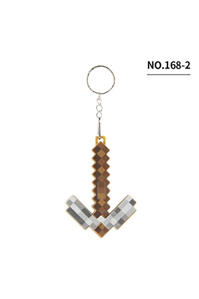 Choice No.168-6 Luminous Pixel Keyring with Light Glow Keychain Toy‌ Gift