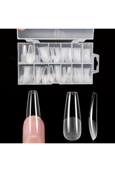 Choice 120 طرفًا من جل الأظافر الناعم الطويل على شكل حرف T، مصنوع من مادة الأ...