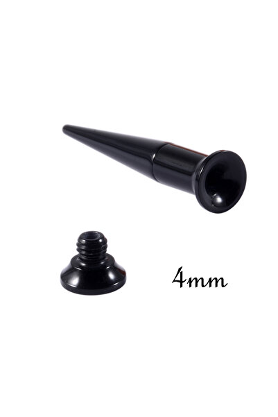 Choice Geometric Ears Earrings 1 Set of 4mm 1 Set of 3PCS Tool Black Acrylic ...