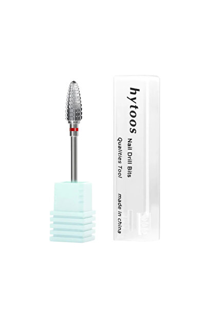 Choice1 Fine - F HYTOOS Flame Carbide Nail Drill Bit 3/32 Professional Two-wa...