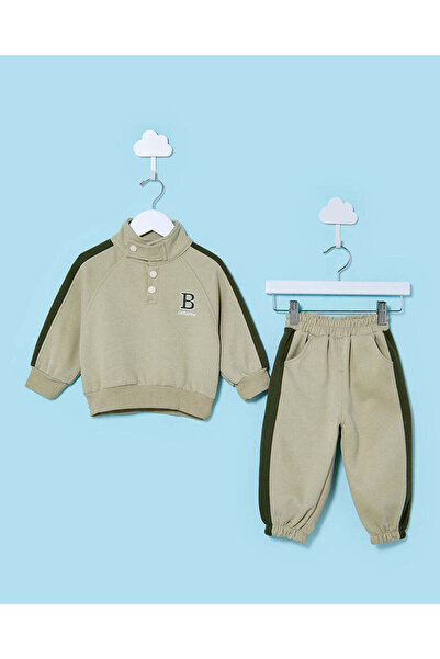 REDTAG طقم رياضي بيج للأطفال الرضع (قطعتان)